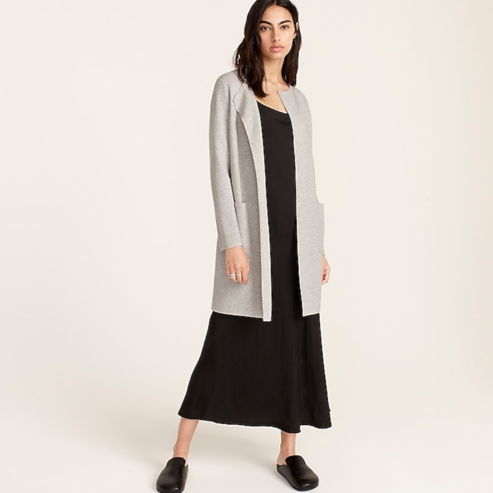 J. Crew Juliette collarless sweater-blazer